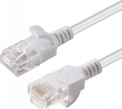 Kabllo rrjeti Microconnect V-UTP6A02W-SLIM, Cat6a, 2m, e bardhë