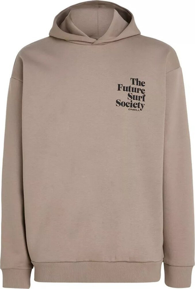 Bluzë me kapuç O'Neill Future Surf Society, pambuk poliester, për burra, bezhë