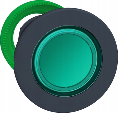 Buton i ndriçuar Schneider Electric Harmony XB5 ZB5FW333, fi30mm, LED, i gjelbër
