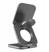 Karikues wireless 3n1 Mobile Origin PW36, Qi2 25W, UltraSlim palosës, gri space grey