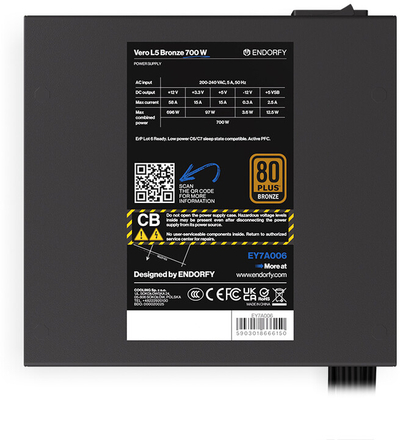 Burim energjie Endorphins Vero L5 Bronze - 700W