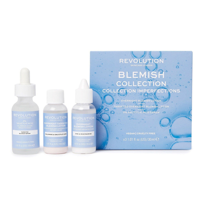 Set për fytyrë Revolution Skincare Blemish Collection, 3 x 30ml