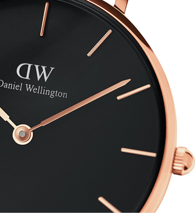 Orë për femra Daniel Wellington Petite 28 Melrose DW00100217, e artë rozë