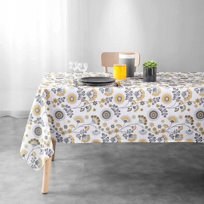 Mbulesë tavoline Douceur d’Interieur Garance, drejtkëndore 145 x 240 cm, poliester, me lule, shumëngjyrëshe