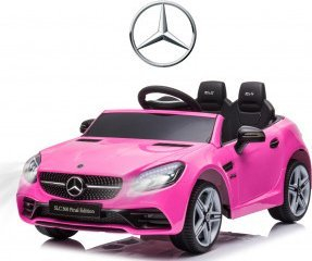 Makina elektrike për kalama Mercedes Milly Mally SLC, 2 motorë, 3 marshe, rozë
