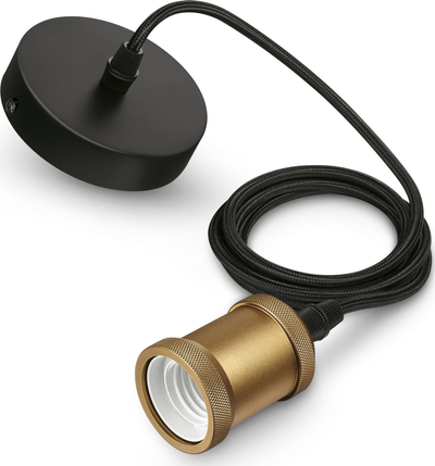 Llambadar varëse Philips Vintage Cord Gold, E27, 40W, kabllo 2m, ngjyrë ari