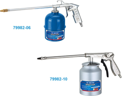 Pistolete spërkatëse pneumatike çelik inox, 1L, me valvul kontrolli, ngjyrë argjendi