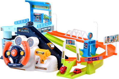 Set lojrash pistë makinash Urban Rail Transit, ashensor elektrik, timon me tinguj, shumëngjyrësh