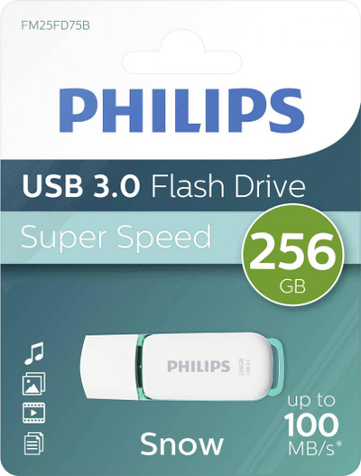 USB Philips Snow Edition 3.0, 256GB, USB 3.0, i bardhë