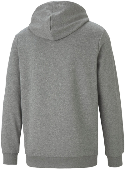Bluza me kapuç Puma Essential Big Logo 586688 03, pambuk, logo e zezë, gri melange