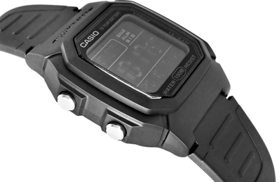Ora Casio W-800H-1BVES, digjitale, rezistente ndaj ujit, e zezë