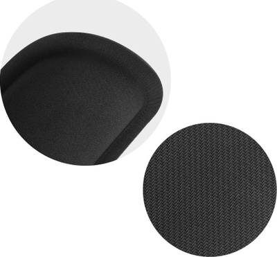 Mbështetëse ergonomike për kyçe Partner Tele.com, Memory Foam, 460x85x25mm, e zezë