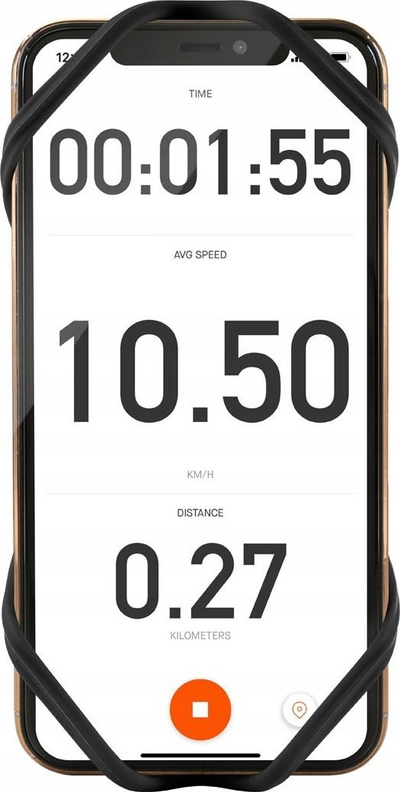 Mbajtëse telefoni Bone Bike Run Tie Connect Kit Pro, 4.7" 7.2", e zezë