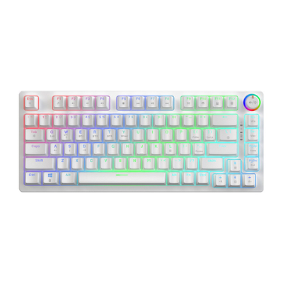 Tastierë mekanike pa tela Savio PHENIX, Gateron Red Pro, RGB, e bardhë