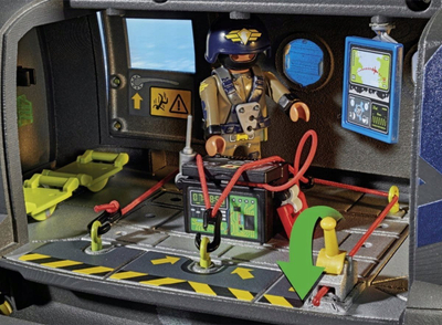 Lodër helikopter policor Playmobil 71149 Tactical Police Twin Prop, me figurina, shumëngjyrësh