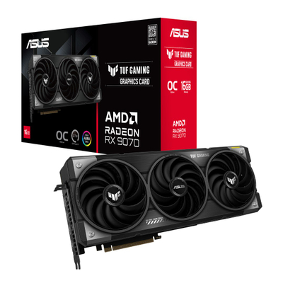 Kartë grafike Asus TUF Radeon RX 9070, 16GB, GDDR6, e zezë