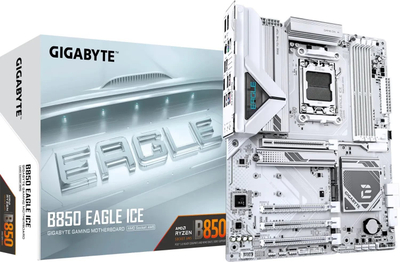 Pllaka amë Gigabyte B850 Eagle Ice, DDR5, PCIe 5.0, 2.5 GbE