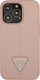 Futrollë Guess Saffiano Triangle Logo për iPhone 14 Pro 6.1", hardcase, rozë