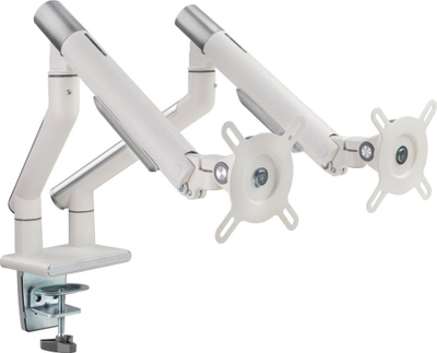 Krah monitori Alterzone Arm Duo Dual, alumini, për 2 monitorë 17–32", i bardhë