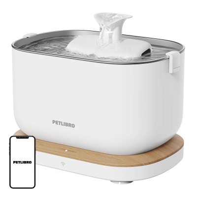 Shatior uji për mace Petlibro Dockstream, 2.5L, me aplikacion, i bardhë
