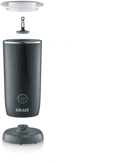 Mikser qumështi Graef MS402, çelik inox, funksion ngrohje, i zi