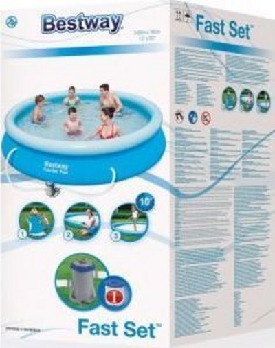 Pishinë Bestway Fast Set (57274), 366x76cm, e kaltër