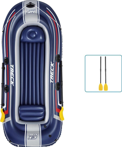 Varkë me frymë Bestway Treck X3 61110, 307 cm, 3–4 veta, blu