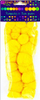 Pomponë akrilik dpCraft Kids Yellow Mix, set 24 copë, të verdha