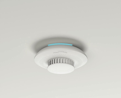 Detektor tymi EZVIZ Smoke Detector, lidhje me aplikacion, i bardhë