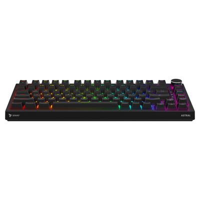 Tastierë gaming Savio ASTRAL BLACK JADE, 82 taste, RGB, e zezë
