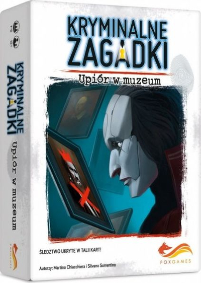 Lojë me letra FoxGames Kryminalne Zagadki Upior w Muzeum, bashkëpunuese, për 1 deri 6 lojtarë, me shumë ngjyra