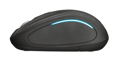 Maus wireless Trust YVI FX 22333, LED RGB, DPI i rregullueshëm, i zi