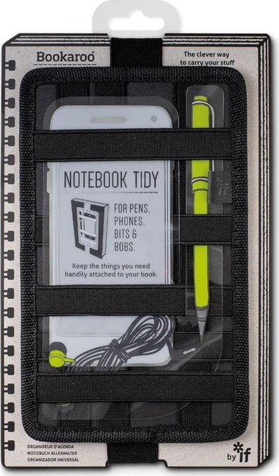 Organizues fletoreje IF Bookaroo Notebook Tidy, për fletore A5, me shirita gome, i zi