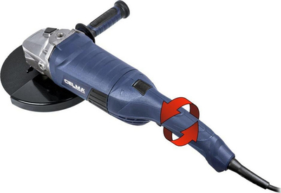 Електрична брусилка Celma Professional PRAg 230GEO, 2500W, 230mm, сина