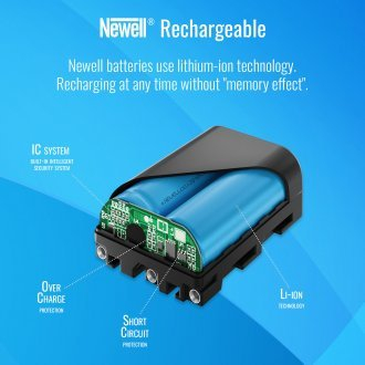 Bateri për kamerë Newell BP-A60, 6700mAh, 14.4V, e zezë