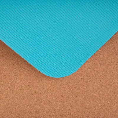 Dyshek yoga Outliner Cork, 180x60x0.4 cm, tapë, blu