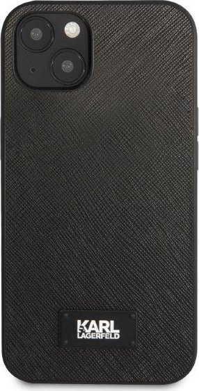 Kapak telefoni Karl Lagerfeld KLHCP13SSFMP2K, për iPhone 13 mini, hardcase Saffiano, i zi