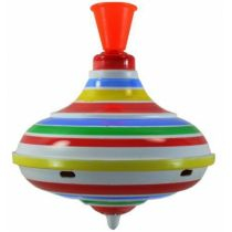 Lodër rrotulluese Little Toys Striped Spinning Top, metal, shumëngjyrëshe