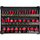 Set frezash për dru YATO YT-6803, 35 copë, bosht 8 mm, kuti plastike