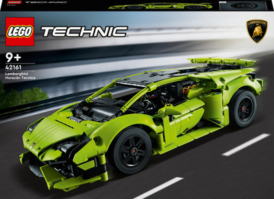 Set ndërtimi LEGO Technic Lamborghini Huracán Tecnica 42161, model supermakine, jeshile