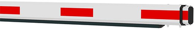Kornizë teleskopike gardhi Dahua IPMECD-0262-M4560, 4500–6000 mm, për barriera sigurie, e bardhë me reflektues