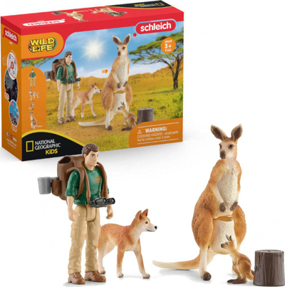 Set lodrash Schleich Wild Life Outback Adventures, 8 pjesë, shumëngjyrëshe