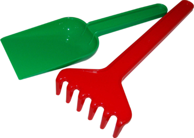 Set lodrash rëre Wader Polesie 0507, lopatë dhe grep, 18 cm, ngjyra përziera