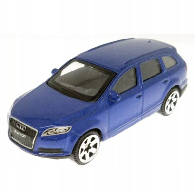 Maket metalik MSZ Audi Q7, shkallë 1:64, lodër për koleksion, blu