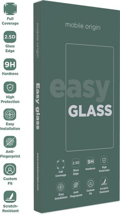 Xham mbrojtës Mobile Origin EasyGlass për Xiaomi Redmi 13R 5G, Double Strong, transparent