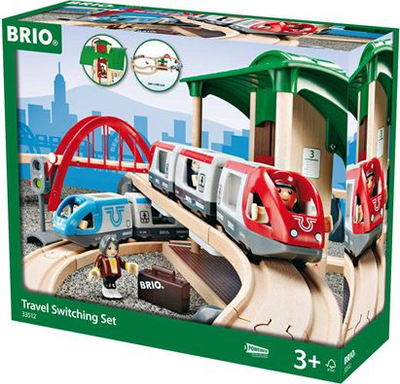Set tren BRIO World Travel Switching, 42 pjesë, shumëngjyrësh