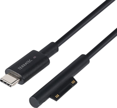Kabllo USB-C TerraTec Connect Pro1 për Surface Pro, 1.5m, e zezë