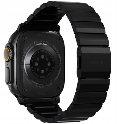 Rrip ore titani për Apple Watch V2, 45mm, hallka që rregullohen, i zi