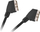 Kabllo SCART Cabletech EURO EURO, 21 pin, 3m, e zezë