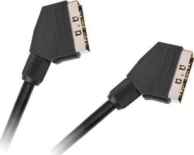 Kabllo SCART Cabletech EURO EURO, 21 pin, 3m, e zezë
